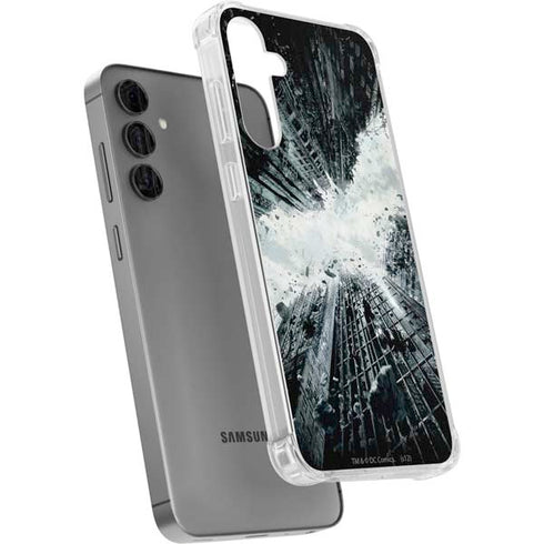 DC Comics Batman Dark Knight Rises Poster Galaxy S24 Plus Clear Case