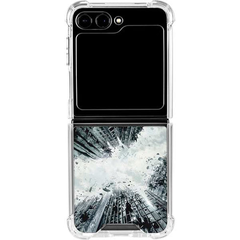 DC Comics Batman Dark Knight Rises Poster Galaxy Z Flip5 5G Clear Case