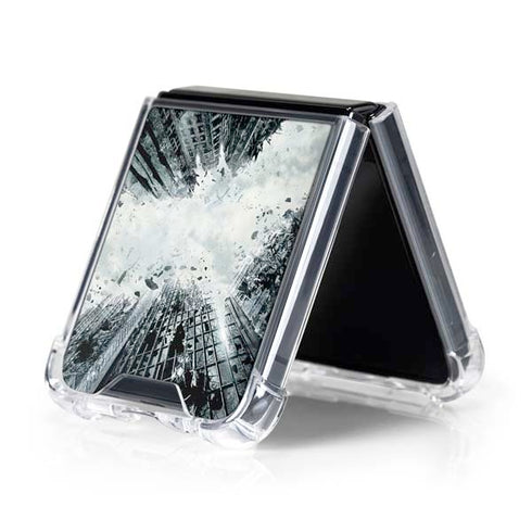 DC Comics Batman Dark Knight Rises Poster Galaxy Z Flip5 5G Clear Case