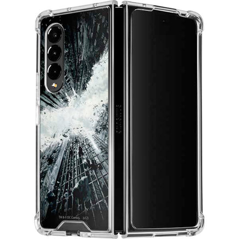 DC Comics Batman Dark Knight Rises Poster Galaxy Z Fold4 5G Clear Case