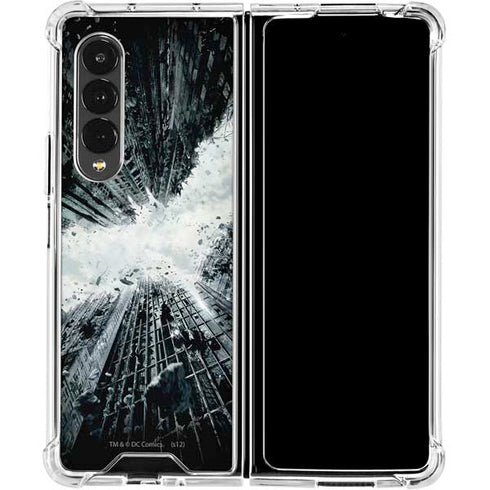 DC Comics Batman Dark Knight Rises Poster Galaxy Z Fold4 5G Clear Case