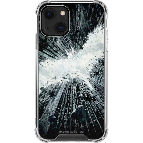 DC Comics Batman Dark Knight Rises Poster iPhone 14 Plus Clear Case