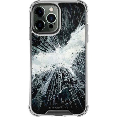 DC Comics Batman Dark Knight Rises Poster iPhone 14 Pro Max Clear Case