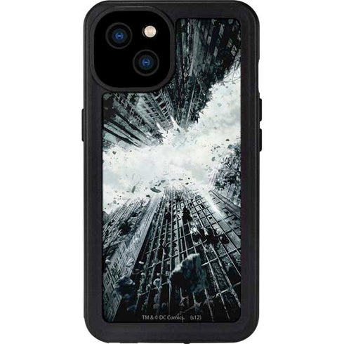 DC Comics Batman Dark Knight Rises Poster iPhone 15 Plus Waterproof Case