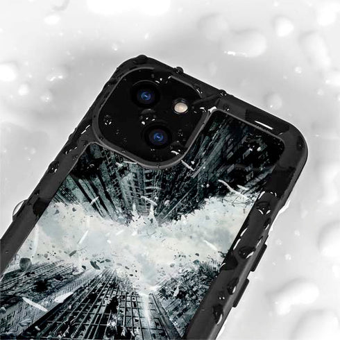 DC Comics Batman Dark Knight Rises Poster iPhone 15 Plus Waterproof Case