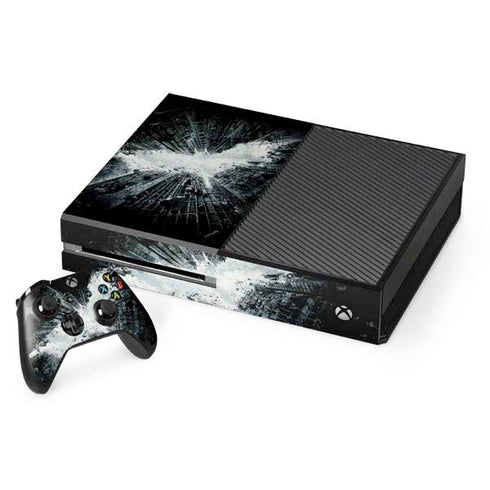 DC Comics Batman Dark Knight Rises Poster Xbox One Console and Controller Bundle Skin