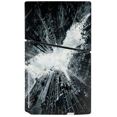 DC Comics Batman Dark Knight Rises Poster PS5 Slim Disk Bundle Skin