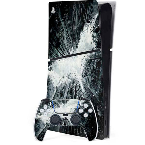 DC Comics Batman Dark Knight Rises Poster PS5 Slim Digital Edition Console Skin