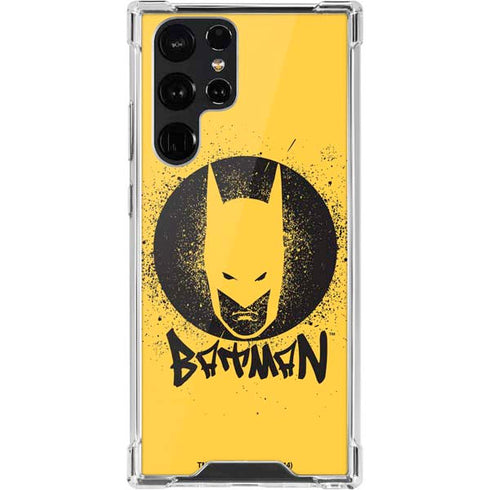 DC Comics Batman Graffiti Art Galaxy S22 Ultra Clear Case