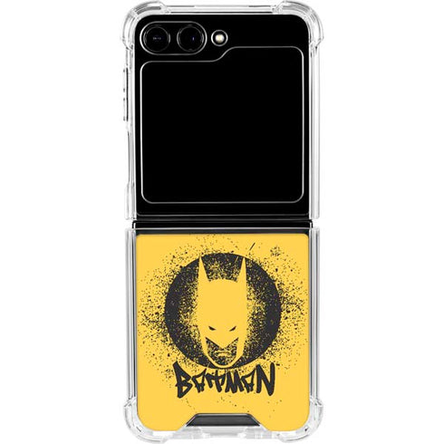 DC Comics Batman Graffiti Art Galaxy Z Flip5 5G Clear Case