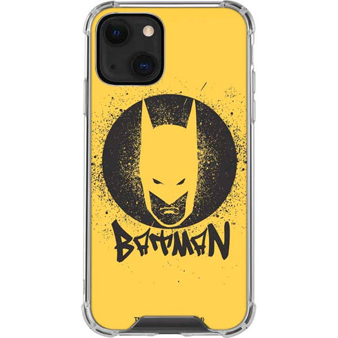 DC Comics Batman Graffiti Art iPhone 13 Mini Clear Case
