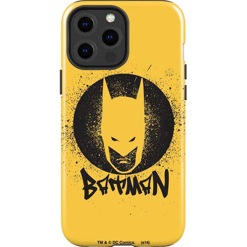 DC Comics Batman Graffiti Art iPhone 15 Pro Max Impact Case