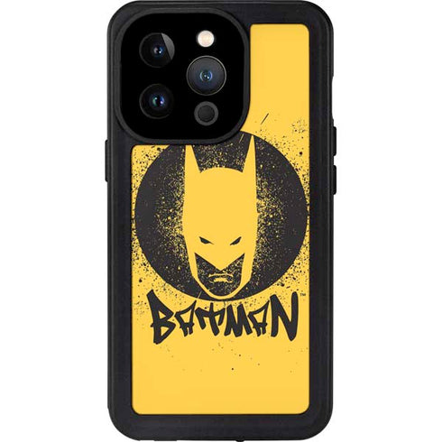 DC Comics Batman Graffiti Art iPhone 14 Pro Waterproof Case