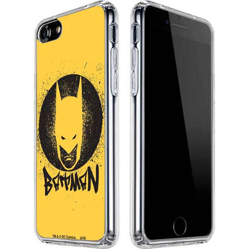 DC Comics Batman Graffiti Art iPhone SE (2nd & 3rd Gen) Clear Case