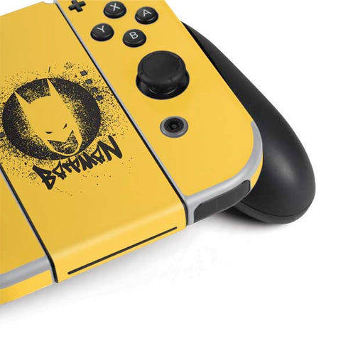 DC Comics Batman Graffiti Art Nintendo Switch OLED (2021) Skin