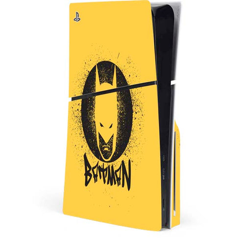 DC Comics Batman Graffiti Art PS5 Slim Disk Console Skin