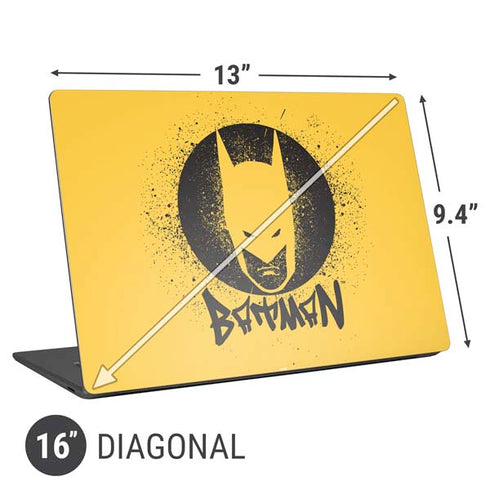 DC Comics Batman Graffiti Art Universal Laptop 16in (13 x 9.4in) Skin