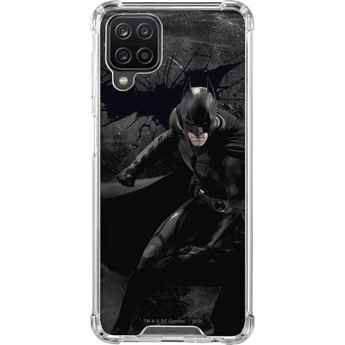 DC Comics Batman The Dark Knight Action pose Galaxy A12 Clear Case