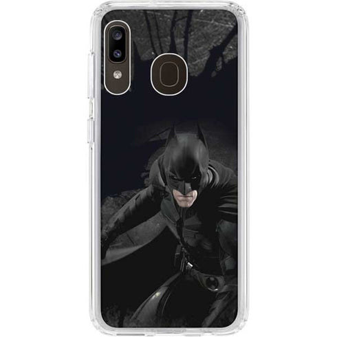 DC Comics Batman The Dark Knight Action pose Galaxy A20 Clear Case