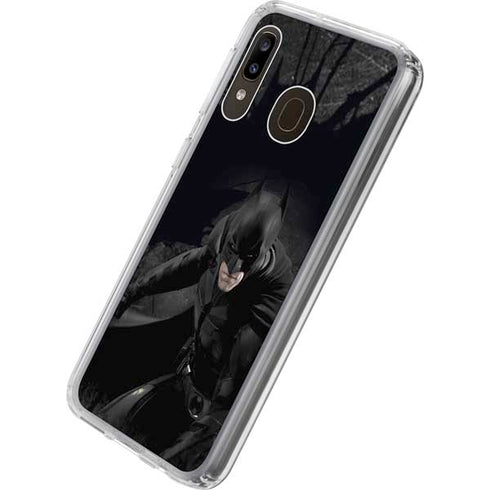 DC Comics Batman The Dark Knight Action pose Galaxy A20 Clear Case
