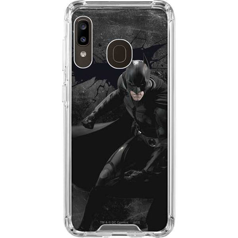 DC Comics Batman The Dark Knight Action pose Galaxy A30 Clear Case