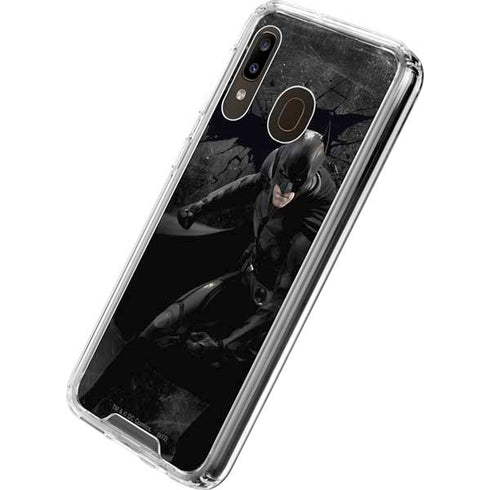 DC Comics Batman The Dark Knight Action pose Galaxy A30 Clear Case