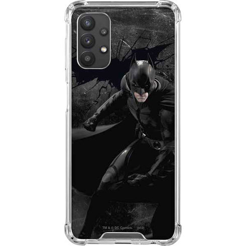 DC Comics Batman The Dark Knight Action pose Galaxy A32 5G Clear Case