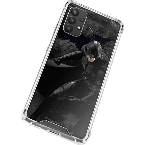 DC Comics Batman The Dark Knight Action pose Galaxy A32 5G Clear Case