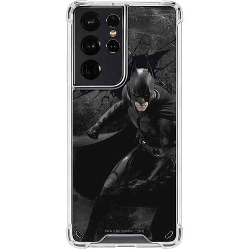 DC Comics Batman The Dark Knight Action pose Galaxy S21 Ultra 5G Clear Case