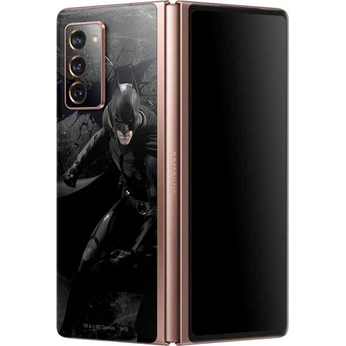 DC Comics Batman The Dark Knight Action pose Galaxy Z Fold2 5G Skin