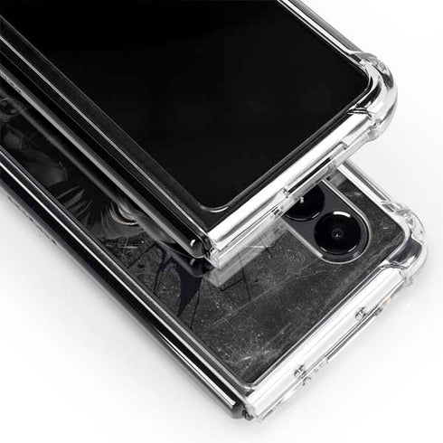 DC Comics Batman The Dark Knight Action pose Galaxy Z Fold4 5G Clear Case