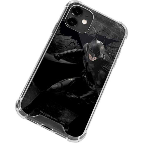 DC Comics Batman The Dark Knight Action pose iPhone 12 Clear Case