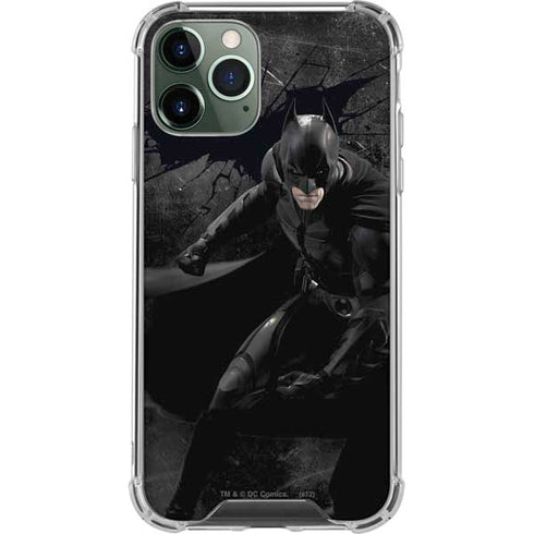 DC Comics Batman The Dark Knight Action pose iPhone 12 Pro Clear Case