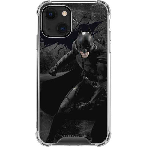 DC Comics Batman The Dark Knight Action pose iPhone 13 Clear Case