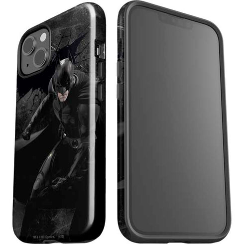 DC Comics Batman The Dark Knight Action pose iPhone 14 Plus Impact Case