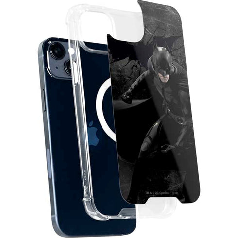 DC Comics Batman The Dark Knight Action pose iPhone 14 Plus MagSafe Case