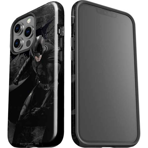 DC Comics Batman The Dark Knight Action pose iPhone 14 Pro Impact Case