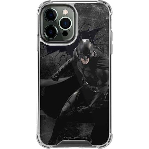 DC Comics Batman The Dark Knight Action pose iPhone 14 Pro Max Clear Case