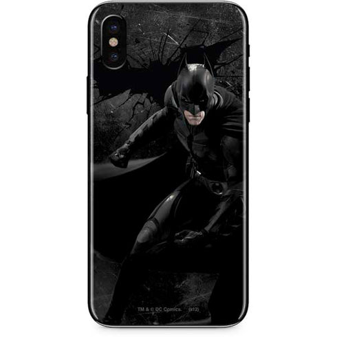DC Comics Batman The Dark Knight Action pose iPhone XS Skin