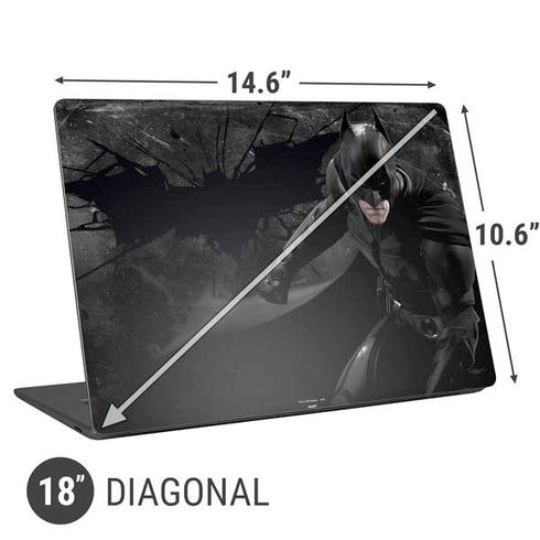 DC Comics Batman The Dark Knight Action pose Universal Laptop 18in (14.6 x 10.6in) Skin