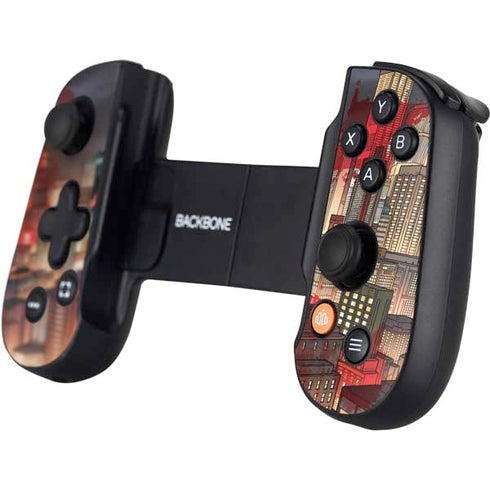 DC Comics Batman The Dark Knight Comic Art in Gotham City Backbone One for iPhone Game Controller Skin