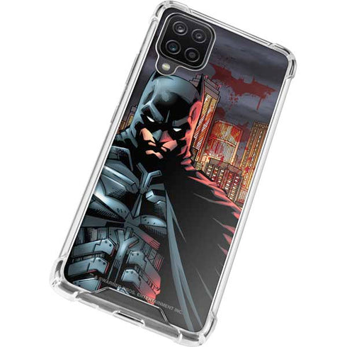 DC Comics Batman The Dark Knight Comic Art in Gotham City Galaxy A12 Clear Case