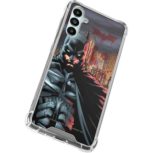 DC Comics Batman The Dark Knight Comic Art in Gotham City Galaxy A15 5G Clear Case