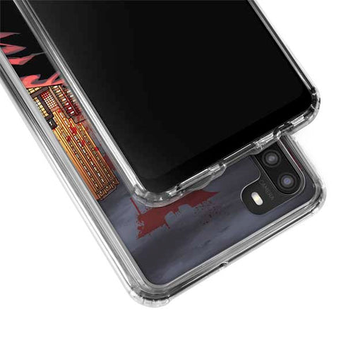 DC Comics Batman The Dark Knight Comic Art in Gotham City Galaxy A21 Clear Case