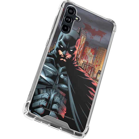DC Comics Batman The Dark Knight Comic Art in Gotham City Galaxy A54 5G Clear Case
