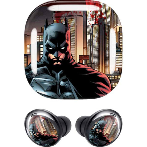 DC Comics Batman The Dark Knight Comic Art in Gotham City Galaxy Buds Pro Skin
