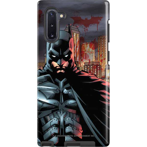 DC Comics Batman The Dark Knight Comic Art in Gotham City Galaxy Note 10 Pro Case