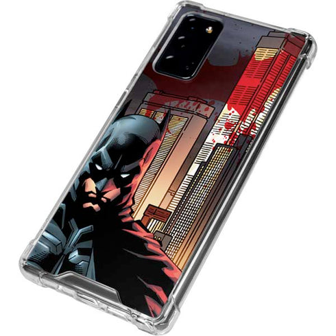 DC Comics Batman The Dark Knight Comic Art in Gotham City Galaxy Note20 5G Clear Case