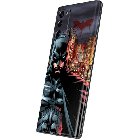 DC Comics Batman The Dark Knight Comic Art in Gotham City Galaxy Note20 5G Skin
