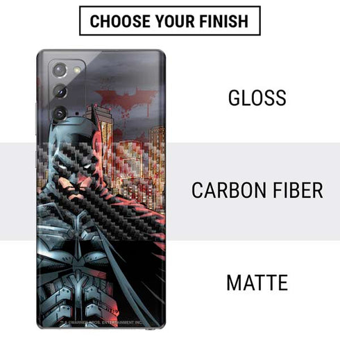 DC Comics Batman The Dark Knight Comic Art in Gotham City Galaxy Note20 5G Skin